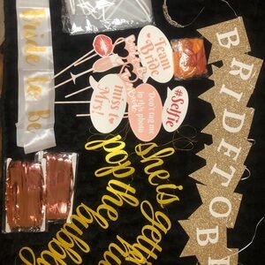 Bride-to-Be Bachelorette Party Decoration Kit - Gold & Rose Gold